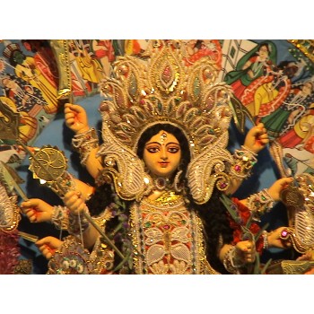 Decorated Durga Statue