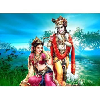 Radhakrishna at River bank