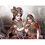 Radhakrishna with glitter decoration