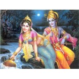 Radhakrishna in moonlight