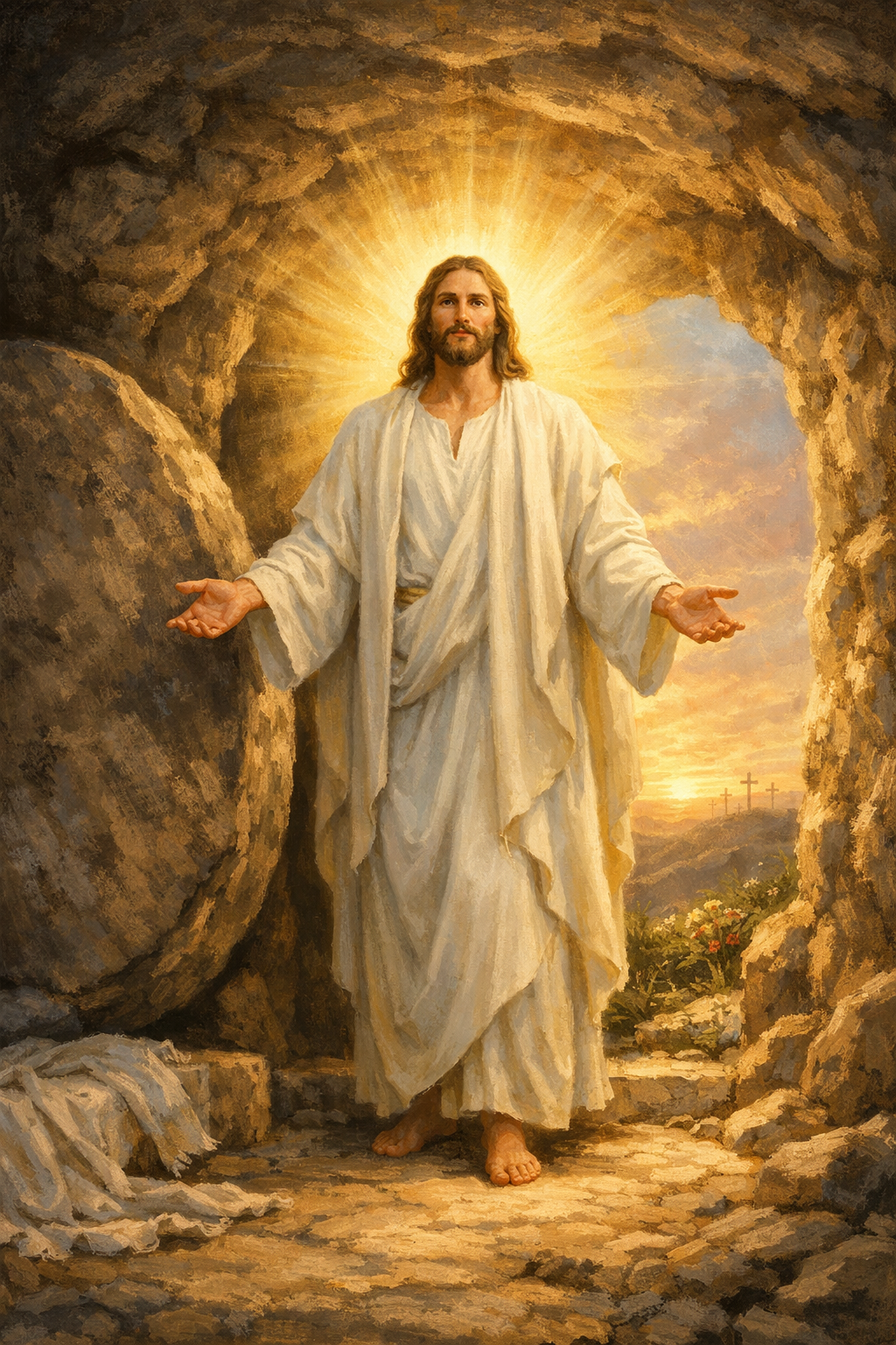 The Risen Christ at the Empty Tomb — Resurrection Morning