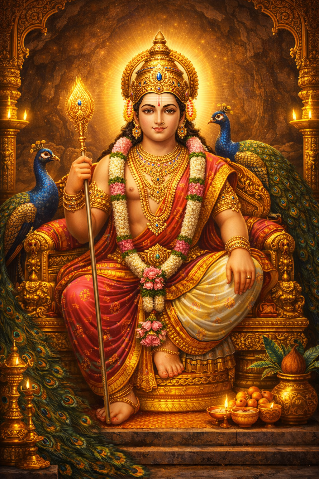 God Murugan at Thiruparankundram Murugan Temple