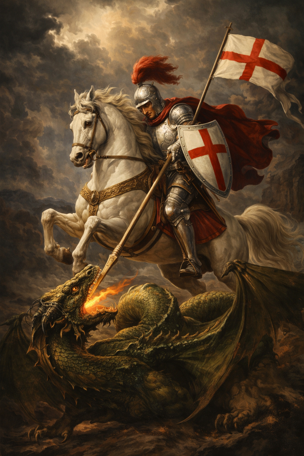 St. George Slaying the Dragon — Heroic Battle